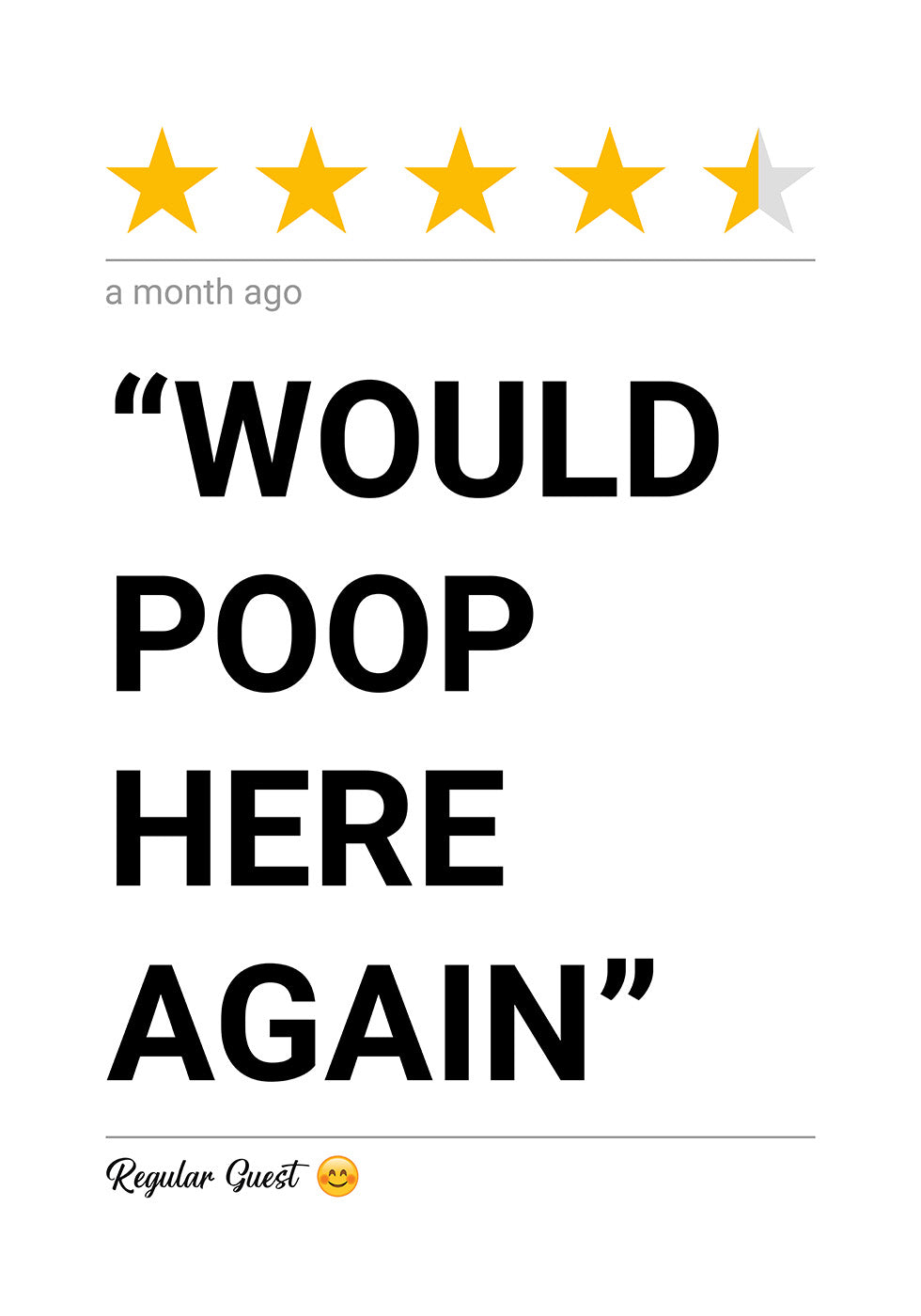 Poop Again Plakat