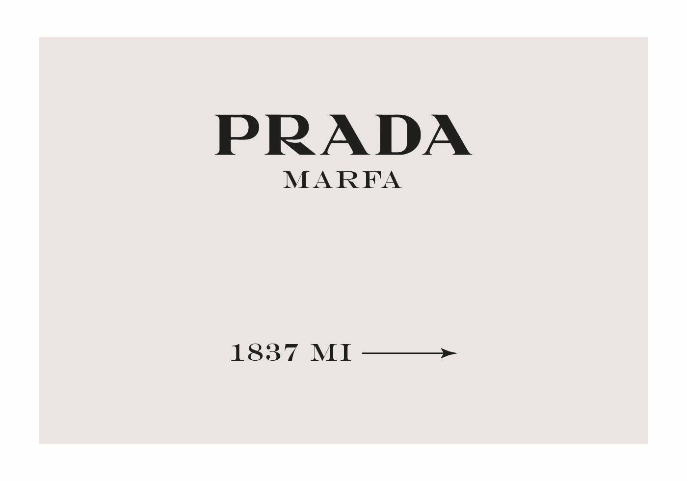 Prada Marfa Sign Plakat