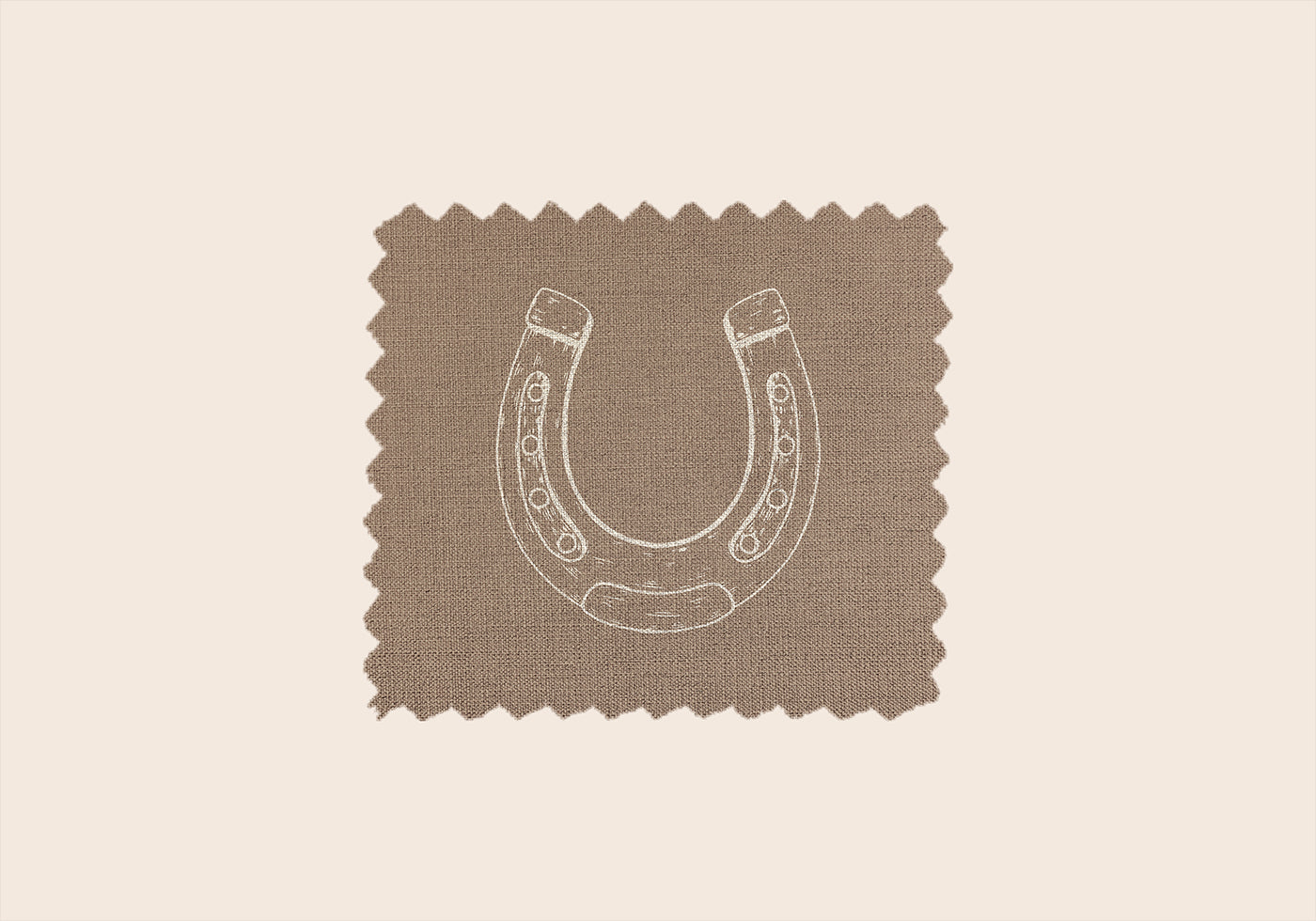 Rustic Horseshoe Linen Plakat