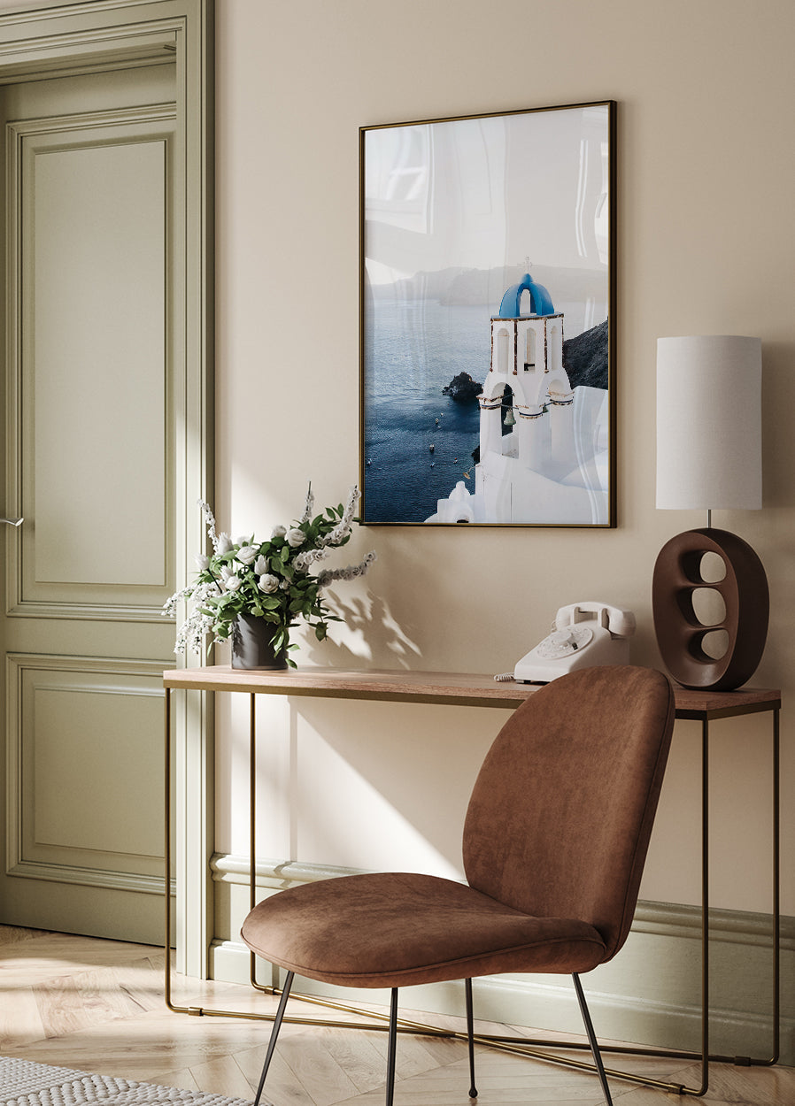Santorini Coast Plakat - Posterbox.dk
