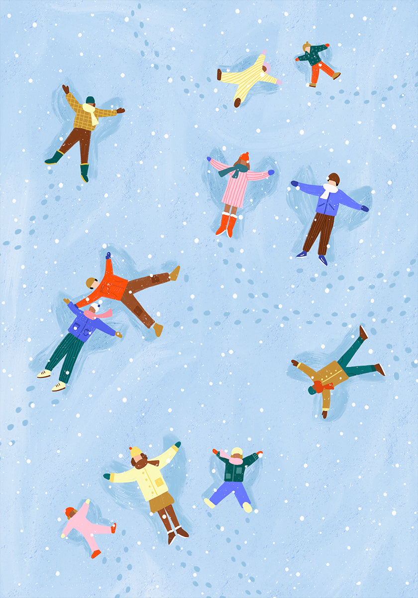 Snowy Angels Delight Plakat