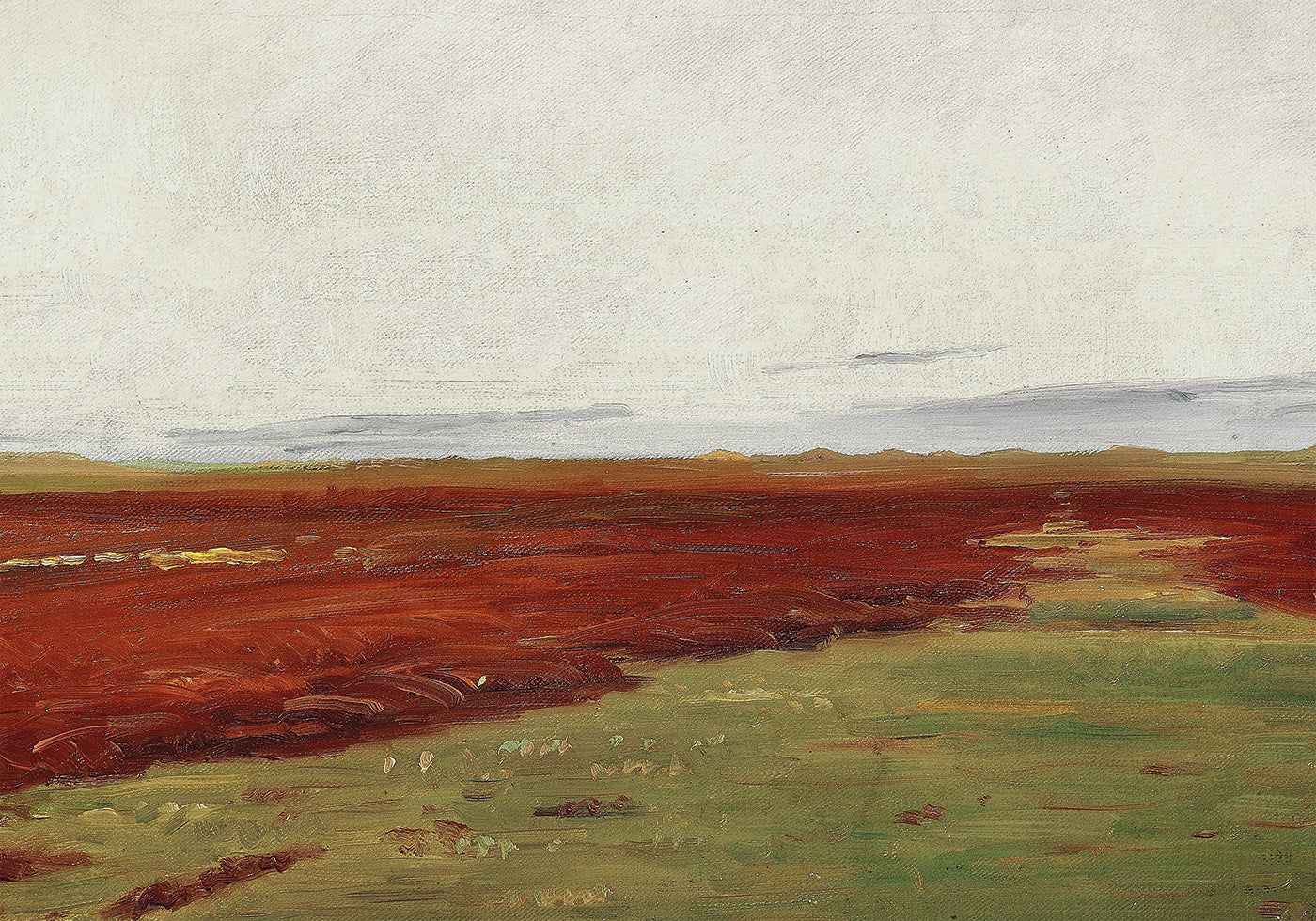 Solnedgang Over Brovandene Ved Skagen By Michael Ancher Plakat - Posterbox.dk