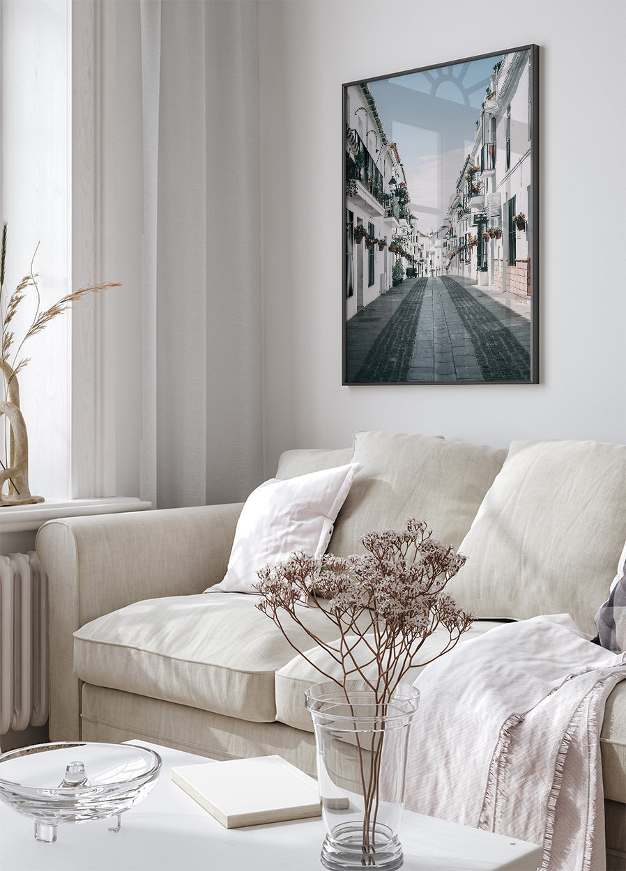 Spanish Streets of Mijas Plakat - Posterbox.dk