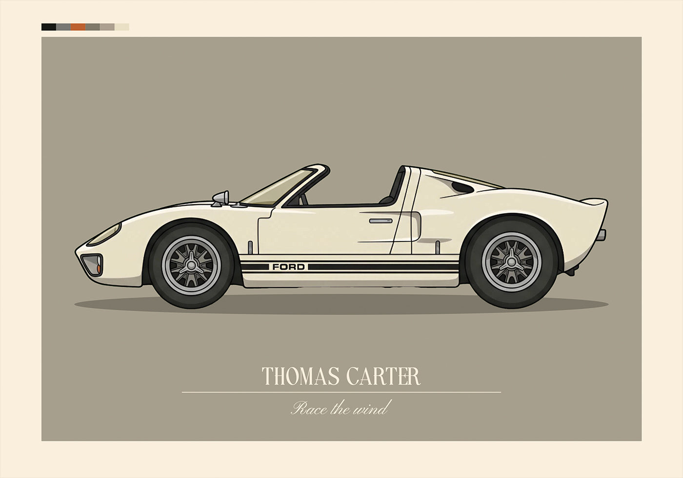 Sport Car Personal 7 Plakat - Posterbox