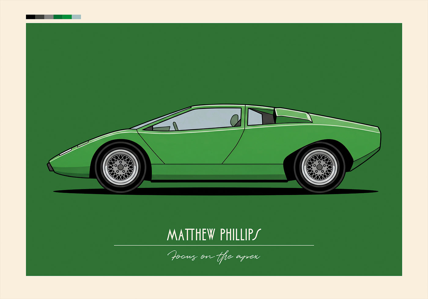Sport Car Personal 8 Plakat - Posterbox