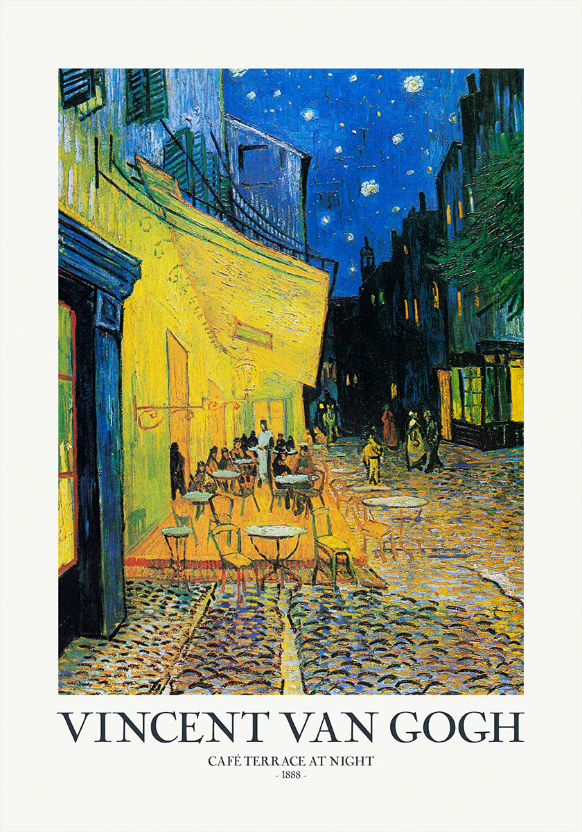 Café Terrace At Night Plakat