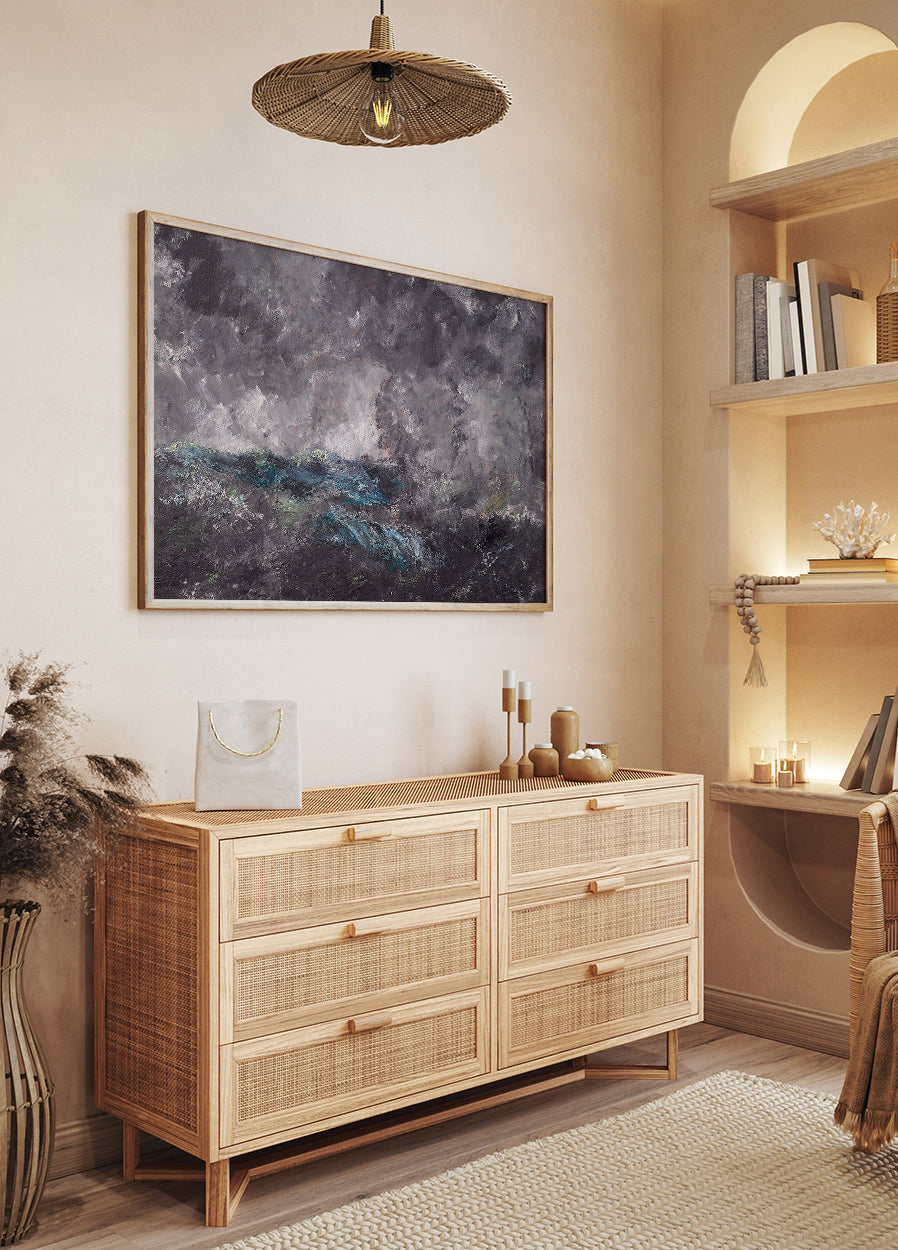 Storm in the Skerries By August Strindberg Plakat - Posterbox.dk