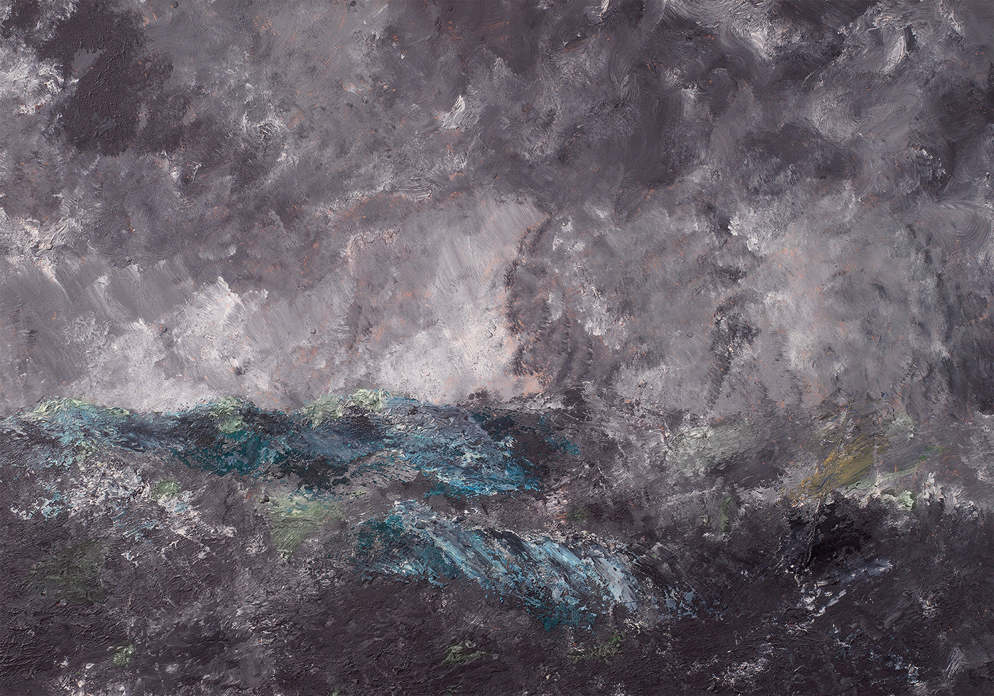 Storm in the Skerries By August Strindberg Plakat - Posterbox.dk