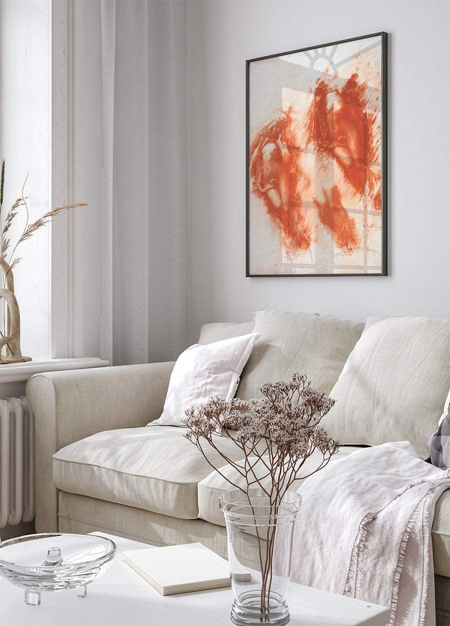 Study in Orange By René Le Bègue Plakat - Posterbox.dk