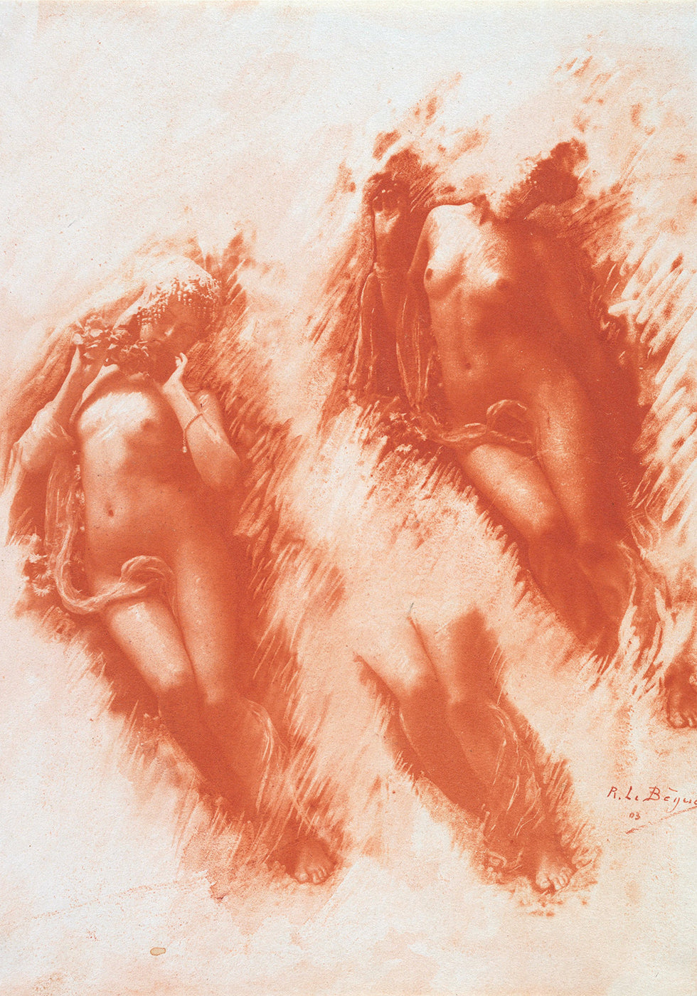 Study in Orange By René Le Bègue Plakat - Posterbox.dk