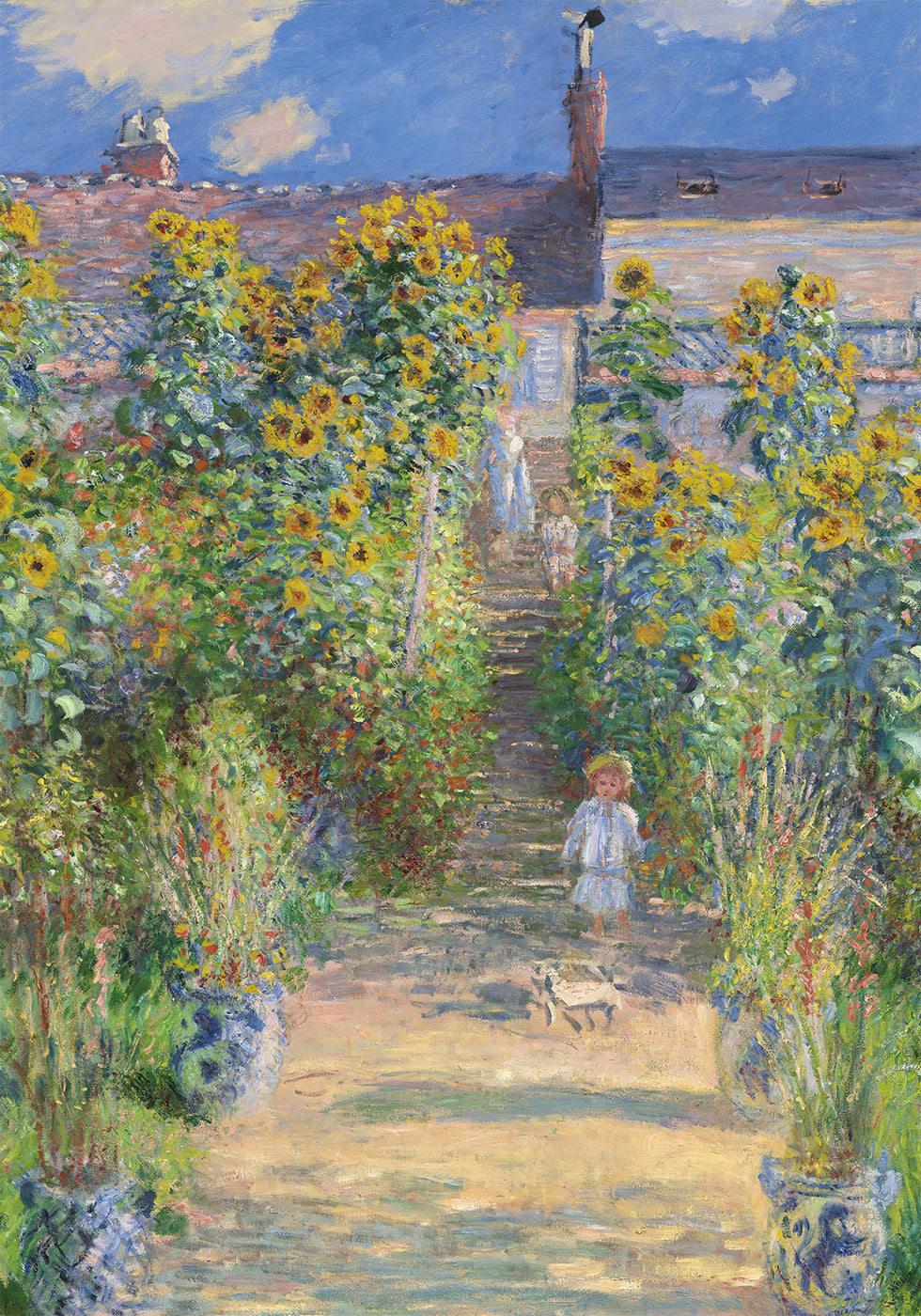 The Artist's Garden at Vétheuil By Claude Plakat - Posterbox.dk