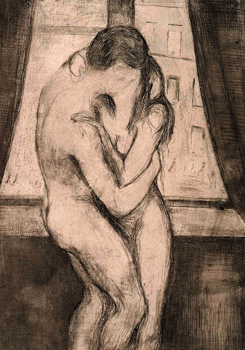 The Kiss By Edvard Munch Plakat - Posterbox.dk