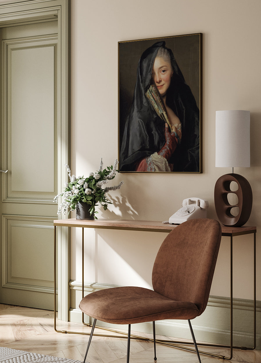 The Lady With The Veil By Alexander Roslin Plakat - Posterbox.dk