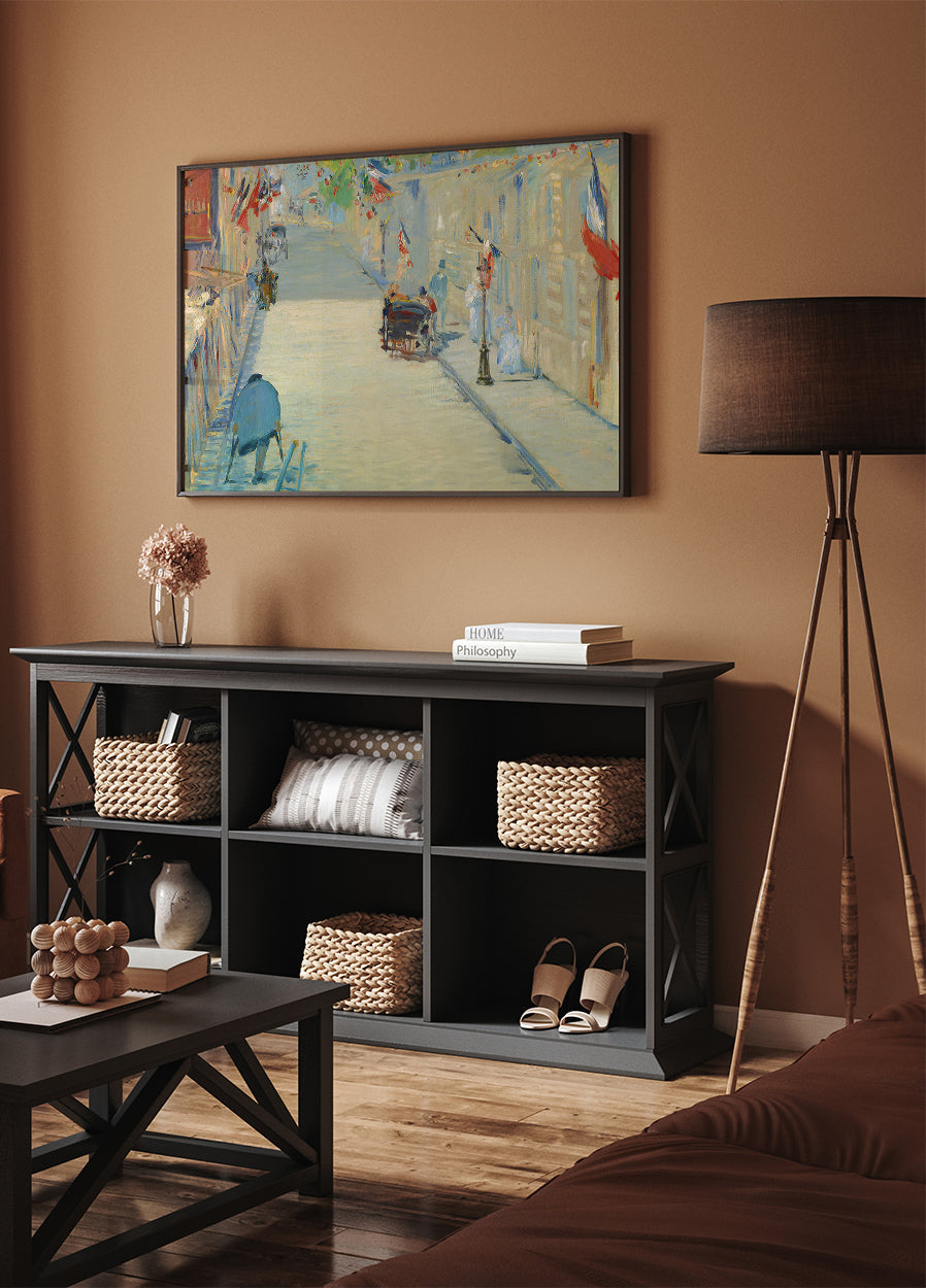 The Rue Mosnier With Flags By Édouard Manet Plakat - Posterbox.dk