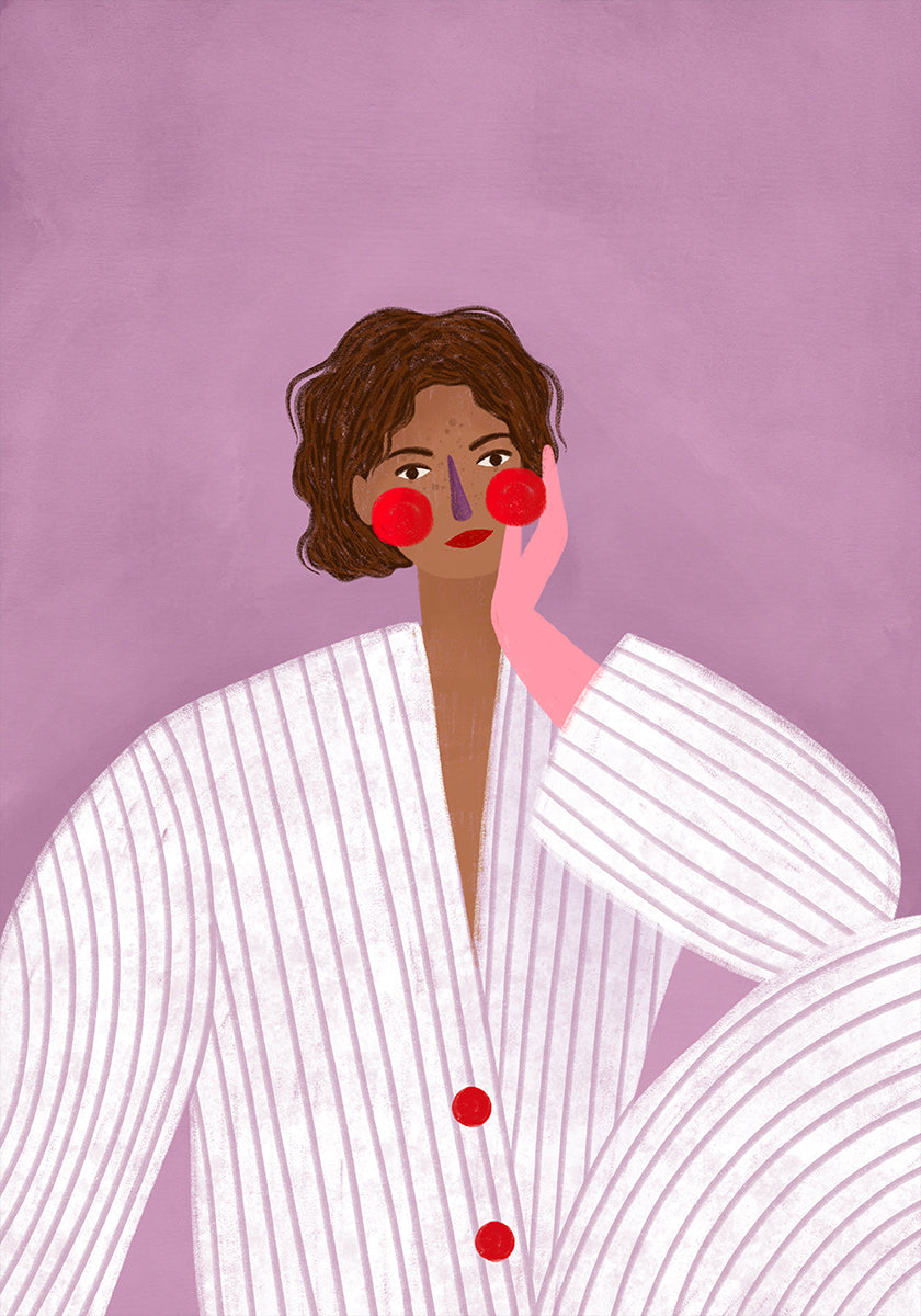 The Woman With the Pink Glove Plakat