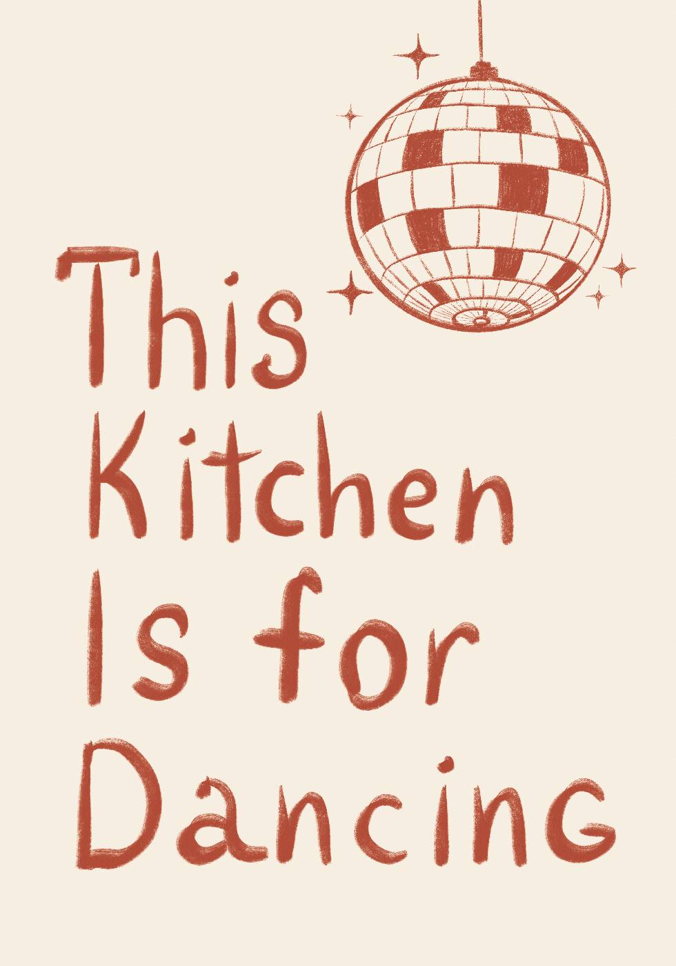 This Kitchen Is For Dancing Plakat - Posterbox.dk