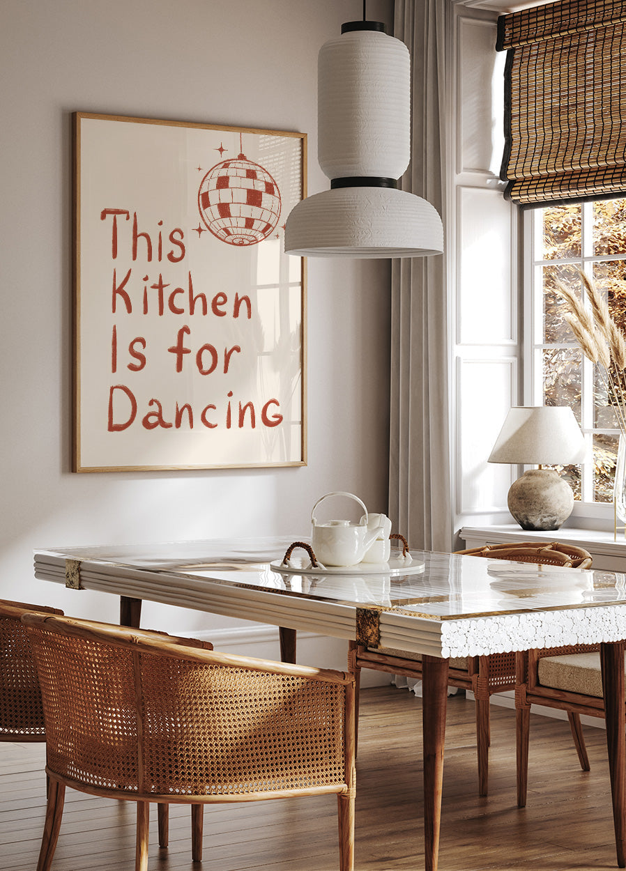 This Kitchen Is For Dancing Plakat - Posterbox.dk
