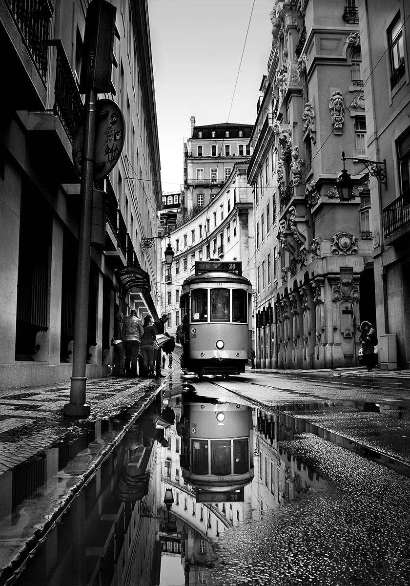 Rainy days in Lisbon Plakat