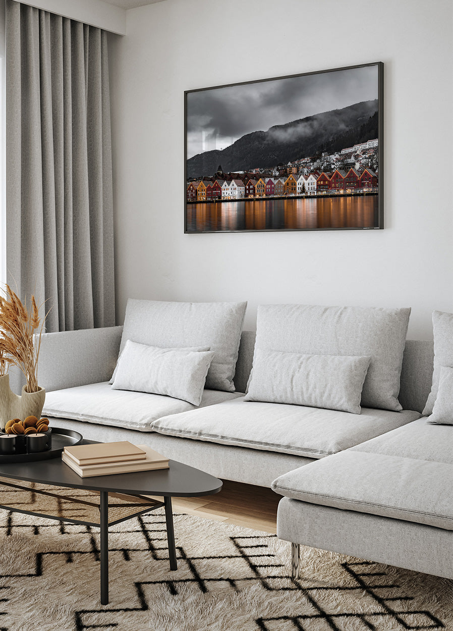 View of Bryggen, Norway Plakat - Posterbox.dk