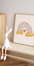 Colorful Rainbow and Heart Design Plakat - Posterbox.dk