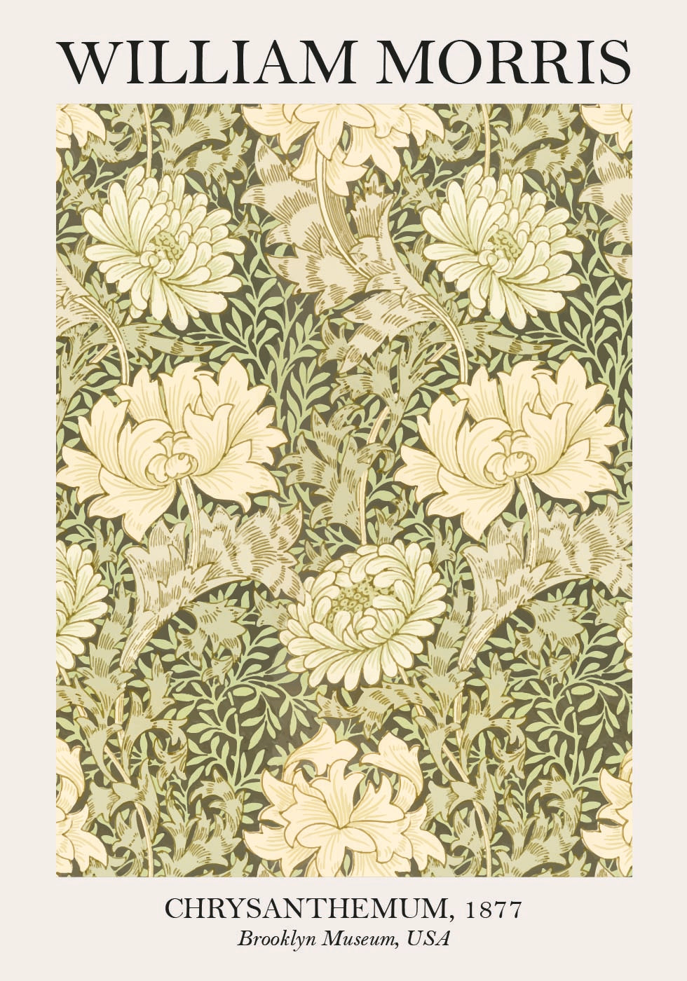William Morris Chrysanthemum Plakat - Posterbox.dk