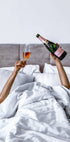 Woman Champagne in Bed Plakat - Posterbox.dk