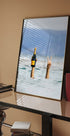 Woman With Wine in Beach Plakat - Posterbox.dk