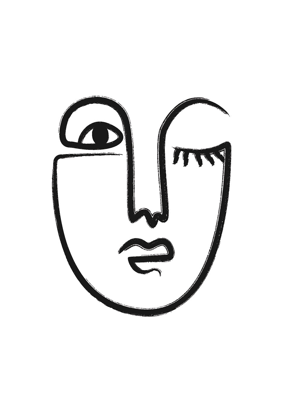 Woman Face Plakat - Posterbox.dk