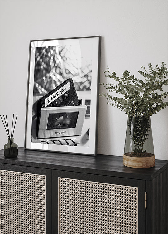 I Love You Cassette Plakat