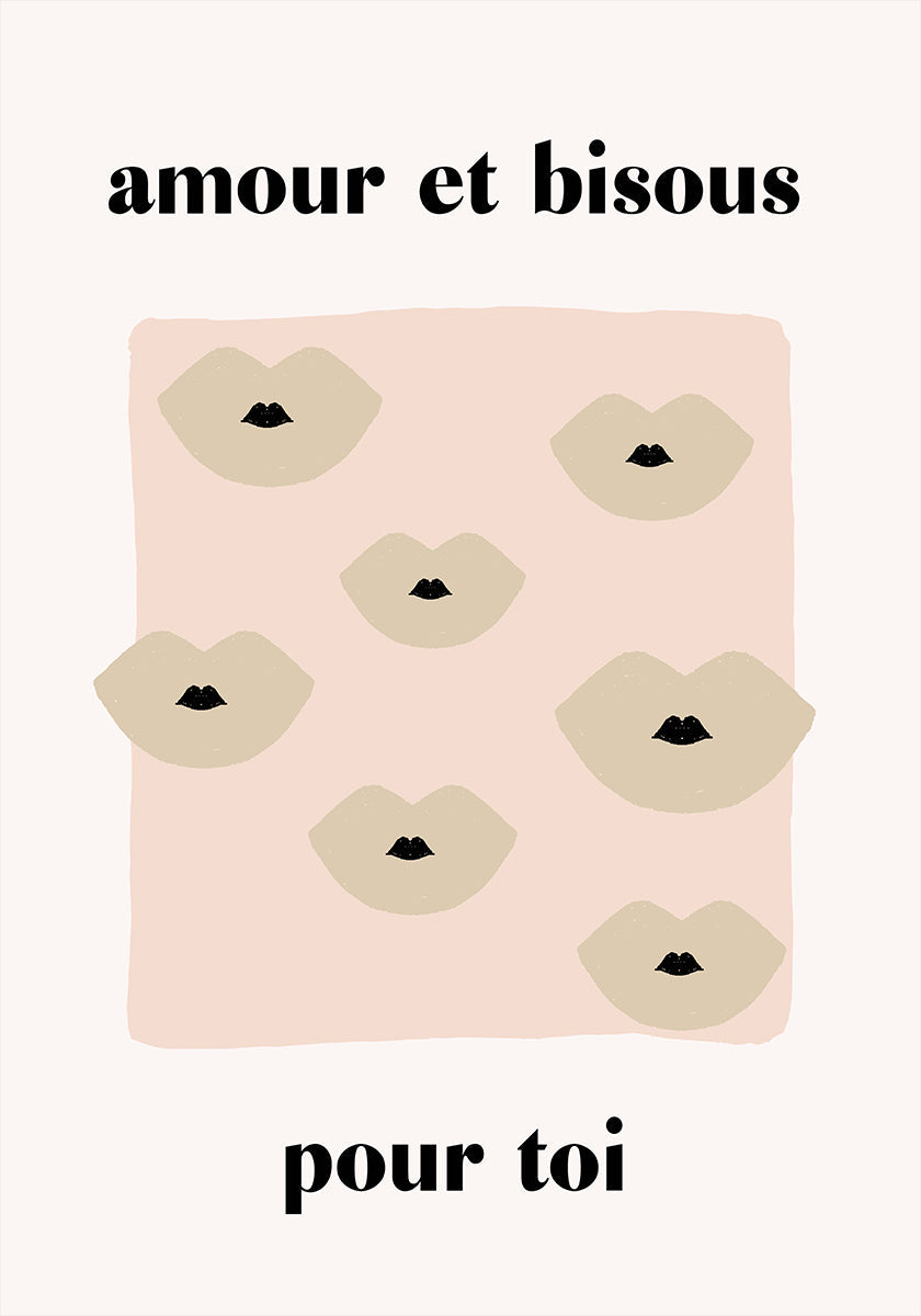 French Kiss Plakat - Posterbox