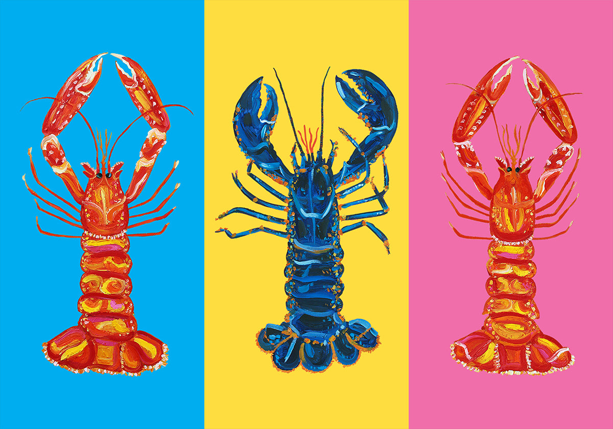 Lobster Langoustines Pop Art Plakat - Posterbox