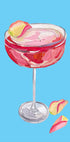 Sparkling Rose Gin Cocktail Plakat - Posterbox