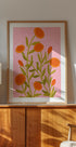 Vibrant Orange Flowers Plakat - Posterbox