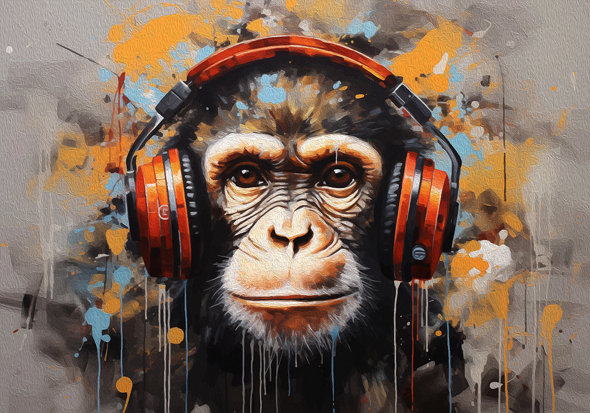 DJ Monkey Plakat - Posterbox