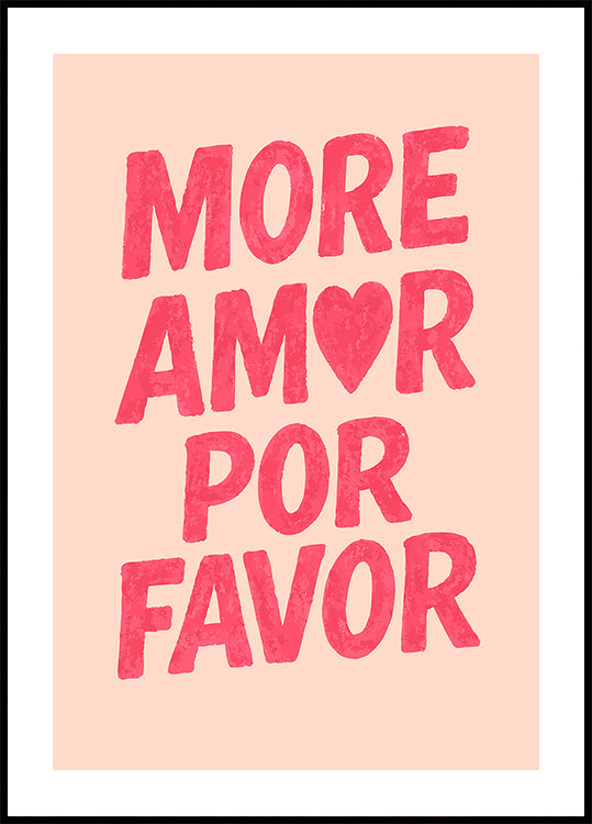 Love, Please More Plakat - Posterbox
