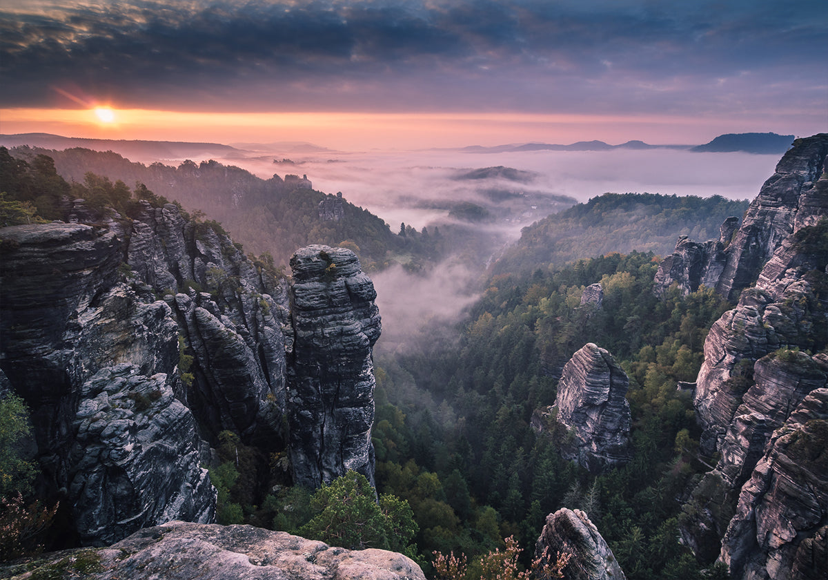Sunrise on the Rocks - Posterbox
