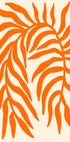 Orange Silhouette Textured Branch Plakat - Posterbox