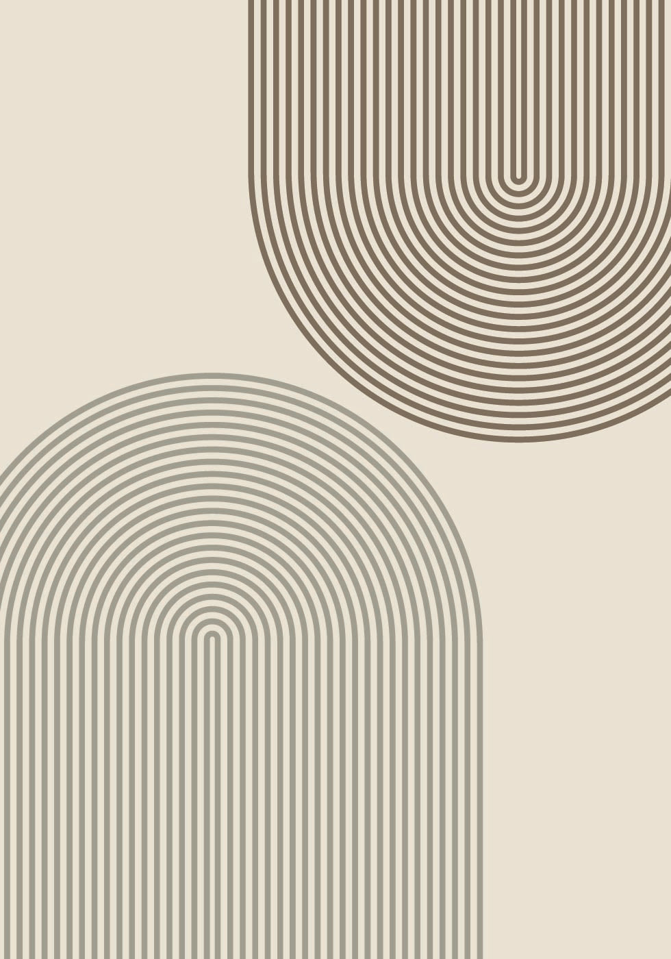 Minimal Arch Lines Plakat