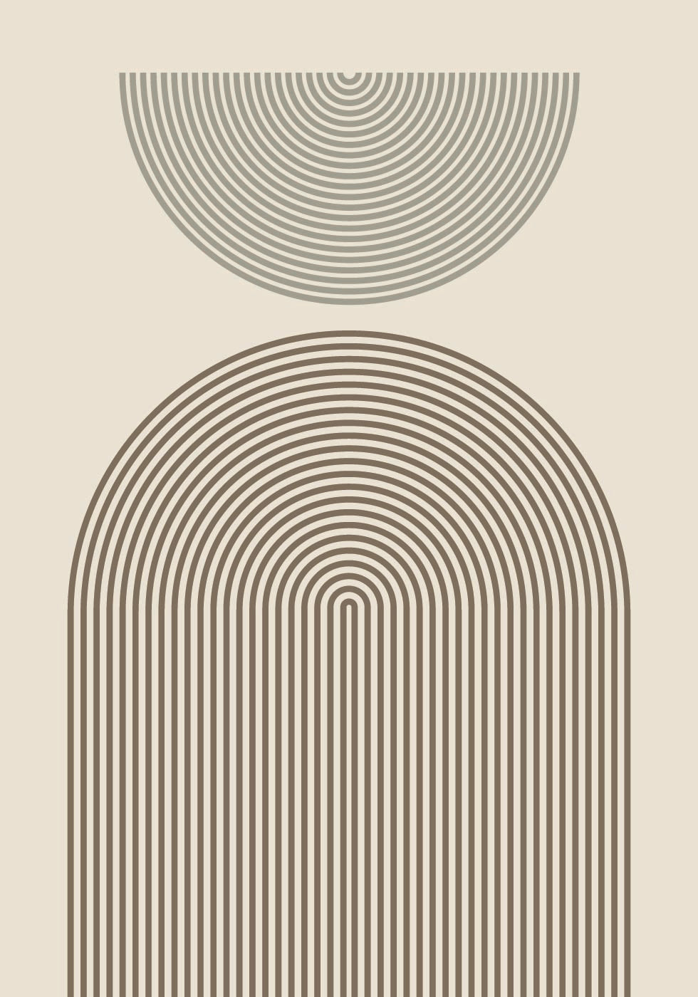 Modern Arch Geometry Plakat