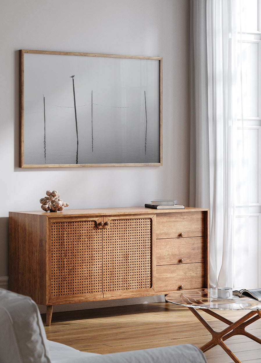 Misty Reflections in Black and White Plakat - Posterbox.dk