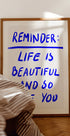 Beautiful Reminder Plakat - Posterbox