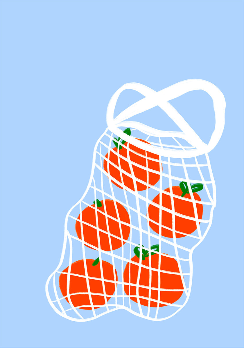 Tomatoes in Mesh Plakat - Posterbox