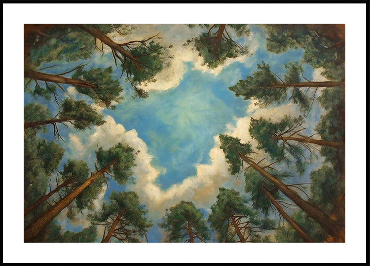 Forest Sky Perspective Poster - Posterbox