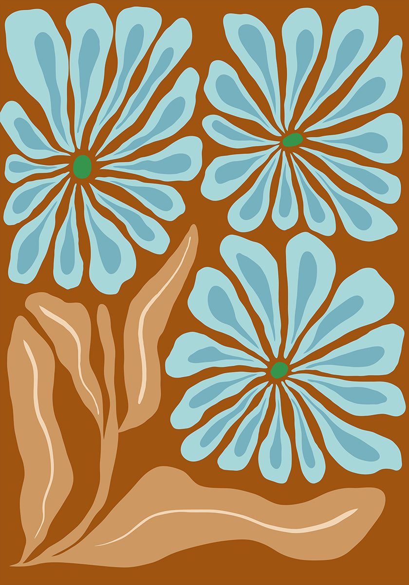 Amber Blooms Plakat - Posterbox