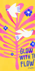 Birds - Glow with the Flow pink Plakat - Posterbox