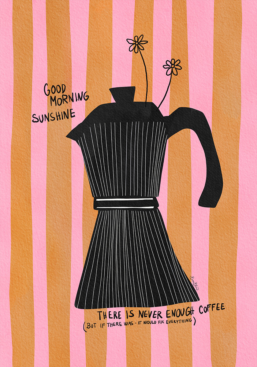 Mocca Coffee Sunshine Plakat - Posterbox