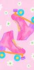 Roller Skates Pink  Plakat - Posterbox