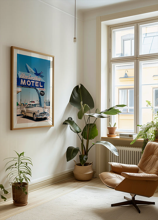 Blue Swallow Motel Plakat - Posterbox