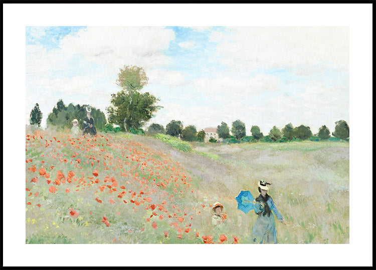 The Poppy Field 1873 Plakat by Claude Monet