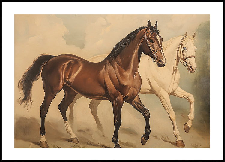 Duo Horses Galloping (NEW) - Posterbox